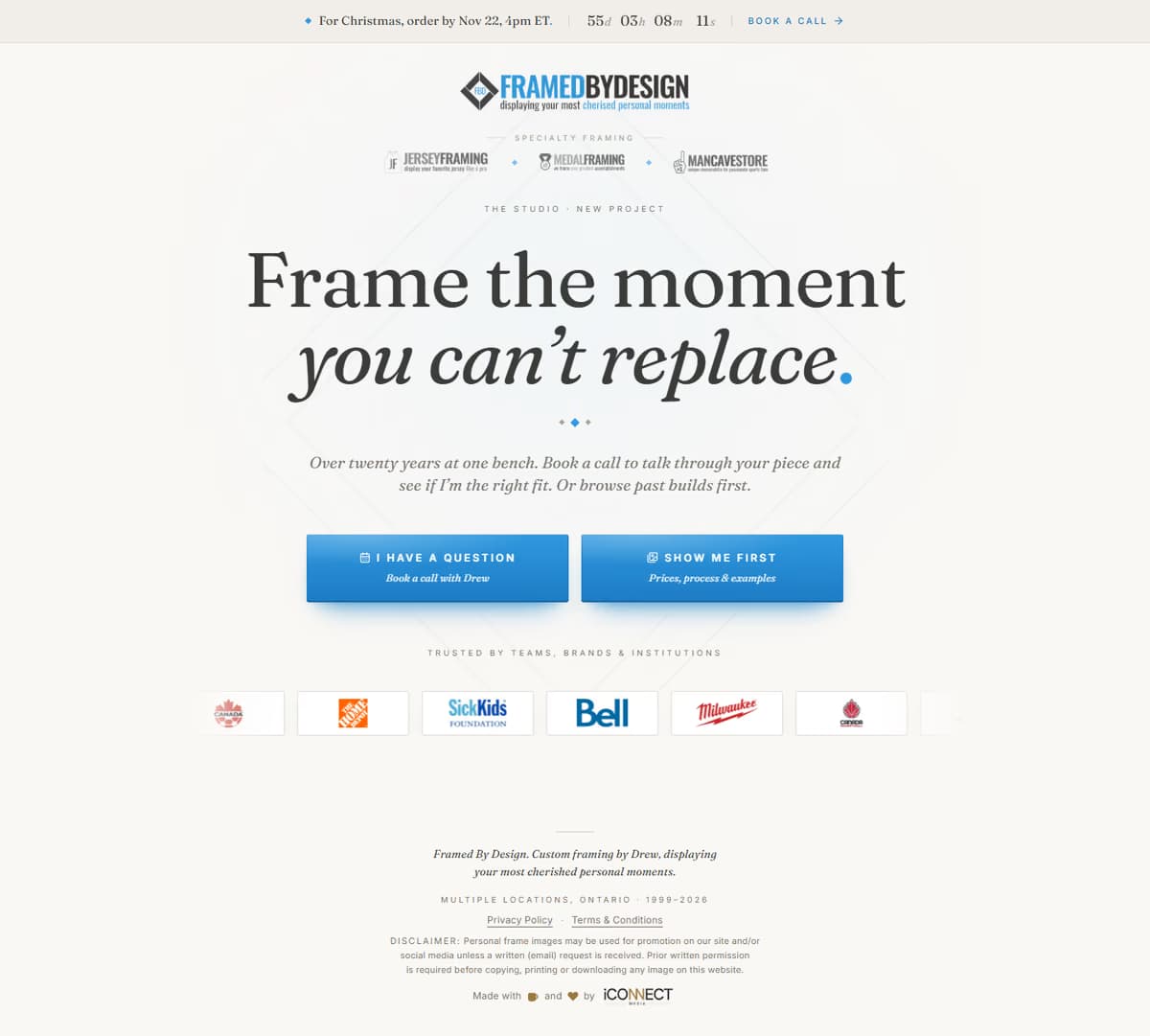 Order Management System for Framed By Design, Toronto