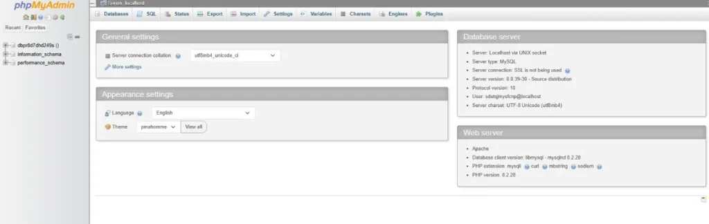 create database